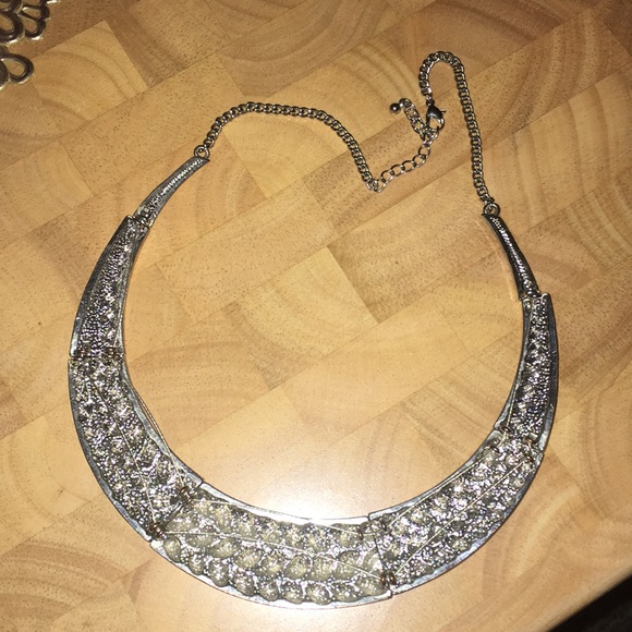 Silver Boho Chunky Necklace - Picture 2 of 2